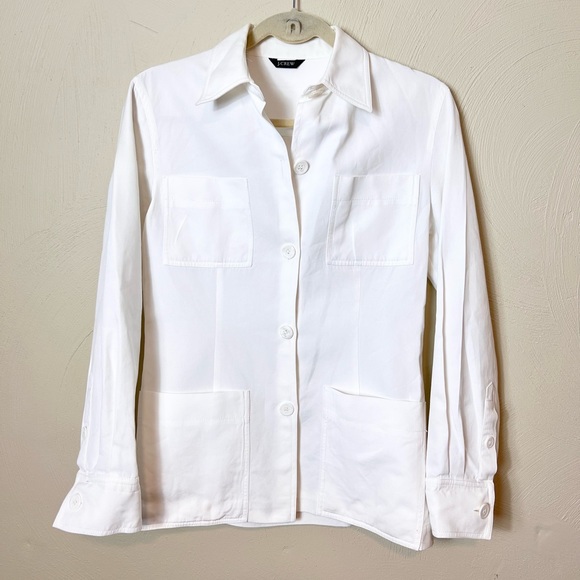 J. Crew Jackets & Coats Jcrew Womens White Button Down Blazer